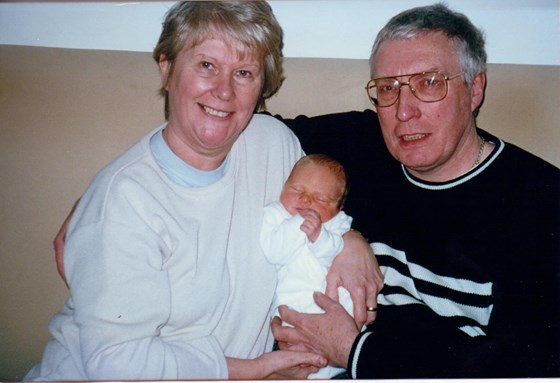 Charlie with his nanna and pops