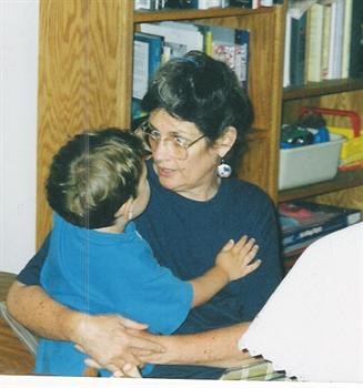 Karen with nephew 1996ish