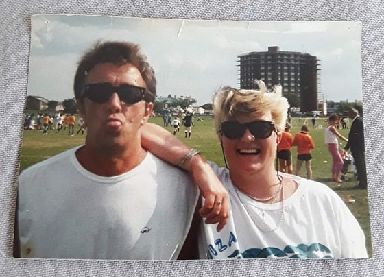 Me and Dad 30+ moons ago.  Don't ever stop blowing raspberries Dad 😘