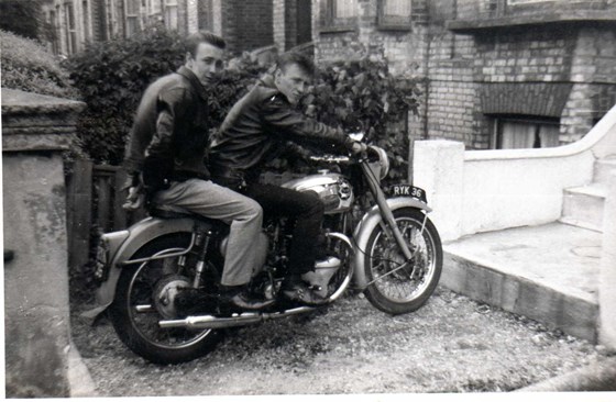 Dad & and my Crazy Uncle Viv - my two favourite motorbike boys (aside from my hubster) 😉