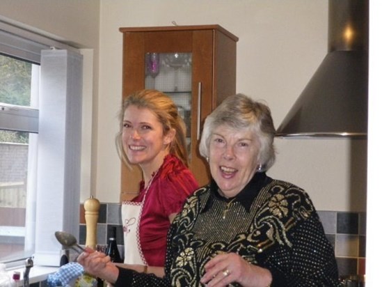 Christmas Day Cooking - that jumper came out every year!!