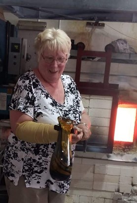 A glass blowing experience in Weymouth. Happy day!