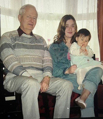 Grandad with his two grandchildren <3