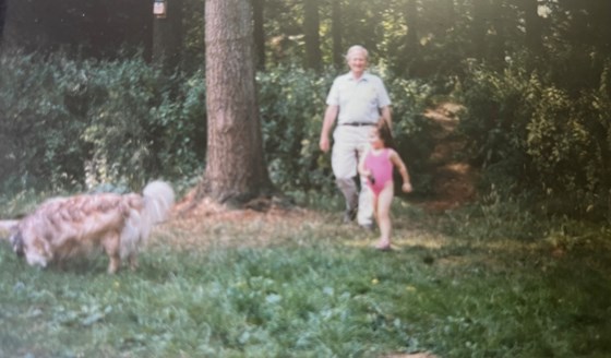 Khaley, grandad and Sophie 