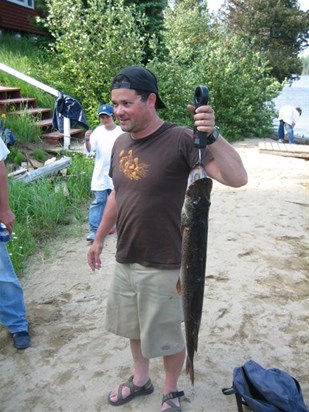 Brewers Fishing Trip 2007 in Canada... nice Pike Mike !