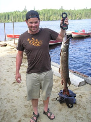 2007 Brewers Fishing Trip - Canada.. another nice Pike ?  (trip host Steve Mason)
