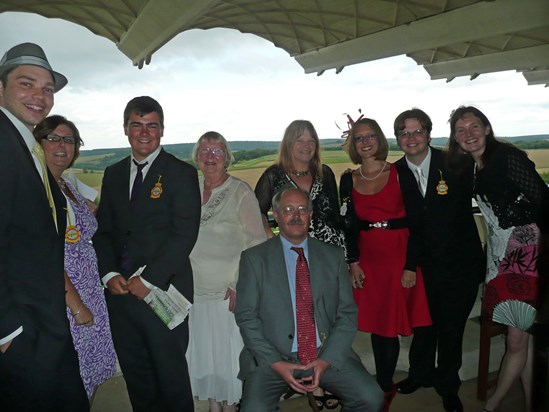 Nick and crew at Goodwood Races August 2010