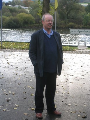 Nick beside the Mosel in 2009 - one of his favourite wine regions
