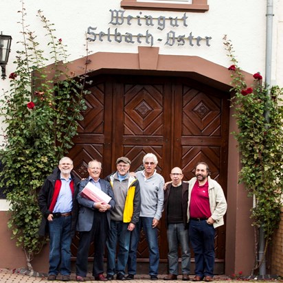 Nick and members of L'Equipe de Cheval Blanc in Zeltingen Germany in 2013