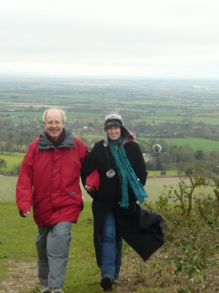 Walking up Coombe Hill with Elizabeth