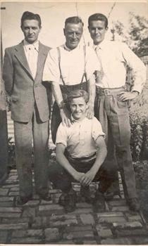 Dad with his Dad and 2 Brothers (Dad Kneeling down)