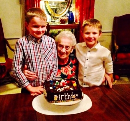 James's birthday (James & David with Grandma)