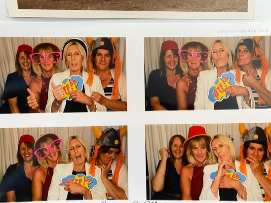 Sisters having fun at Mike and Laurens wedding in 2019-arent we just rocking that look!