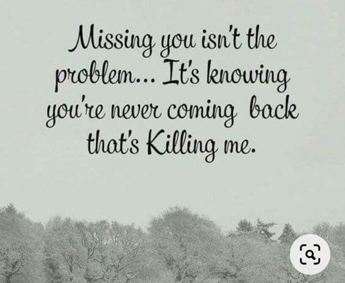 I can’t believe Lyn a week has gone since that awful day last week it’s starting to sink in I won’t see or hear you again it’s very painful. We are now all starting the grieving process miss you 😢 x