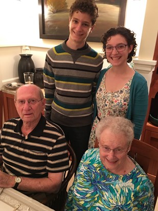 Mickey and Sheree with grandchildren Noah and Risa at Thanksgiving 2016