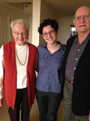 Sheree, granddaughter Risa, and Mickey in January 2016