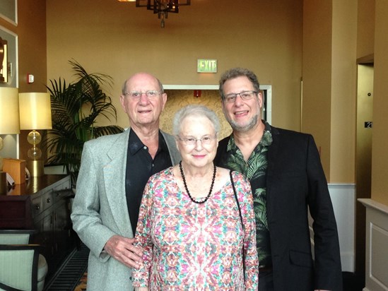 Mickey, Sheree, and son Ben in 2014