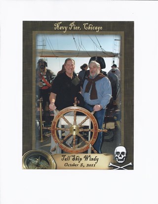 Uncle Mike and Nephew Mark on the high seas
