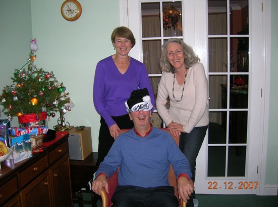 Celebrating Christmas with Christine & Jane in 2007