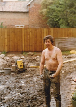 Digging Footings when Building House at 33, Haddenham