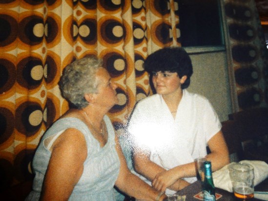 With Nan Violet c1987