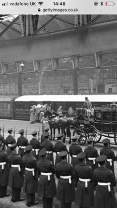 The funeral of George VI