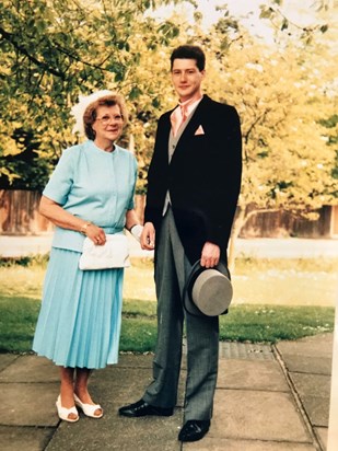 Jim and his Mum - our Wedding - 14th May 1988
