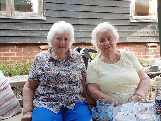 Mum and Sheila at Mum's 90th