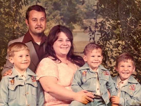 A Family Portrait: Jerry Paul, Dad, Mom, Brian & Dan