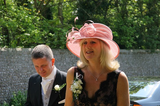 Mum on Dan and Tasha's wedding day.