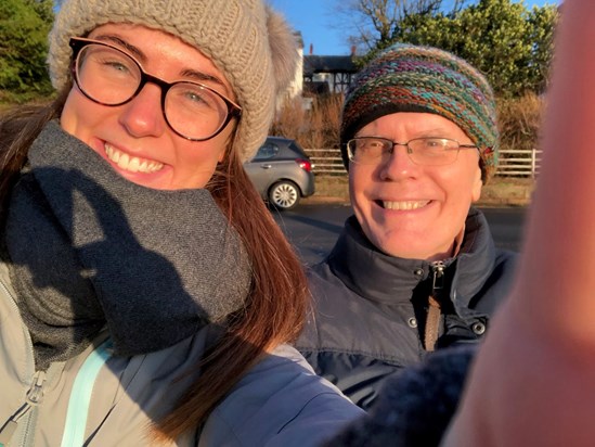 Simon and third Daughter Rhiannon winter 2018