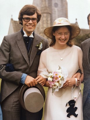 Simon and Margaret’s wedding July 1978