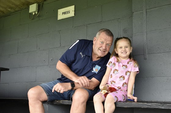 Grandad girl, loves her football days