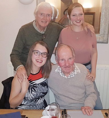 Grandpa, Uncle Peter, Aishling and Zana