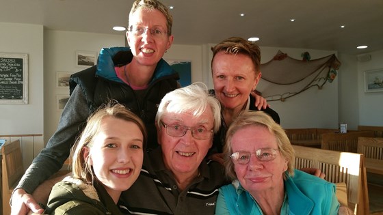 Bernard, Patricia, Zoë, Phyllis and Aishling