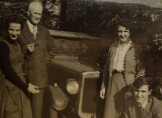 Bernard with his wife Patricia and parents, Edwin and Evelyn