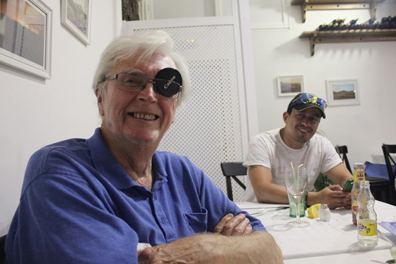 Grandpa Bernard and his grandson-in-law, Carlos, in Lanzarote