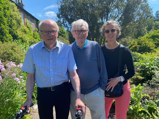 Bernard with his youngest daughter, Zoë and her father-in-law Ralph