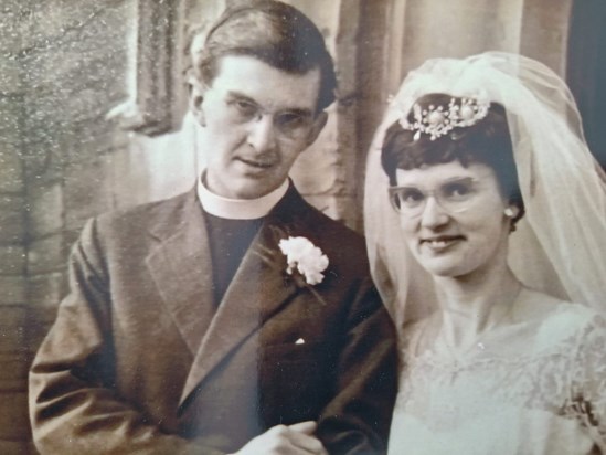 Wedding day in 1962