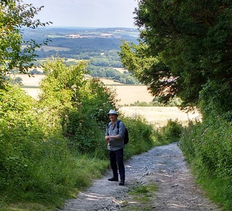 Phil on Bepton Down 14 August 2016