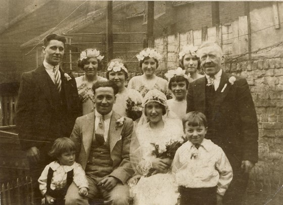 Fred's parents' Wedding Day
