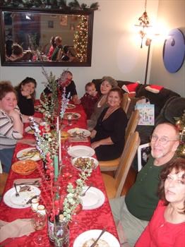 Amanda at our house last christmas, there will always be a seat at our table <3