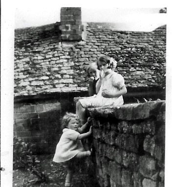 The Cross - Sheila on wall Melva climbing 1939