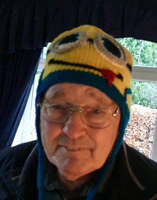 Lovely Peter wearing my minion hat ❤️