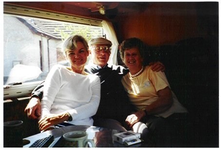 Mum, Ray and Pat in the Campervan