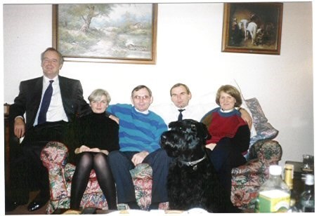 Mum with Simon, Uncle Phillip, Auntie Jackie & Uncle Roger