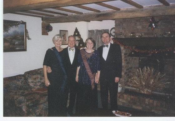 Sue,Simon,Jackie and Philip New years eve 1998