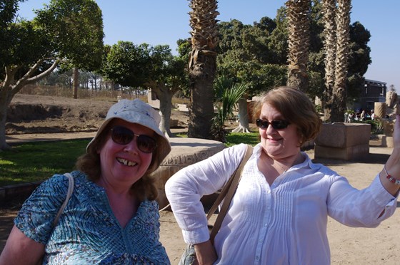 Pat with Margery in Egypt