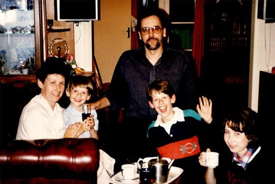 Pam and family - missing Jenny and Ian - in Ickenham during the Nineties with Mel visiting from US.