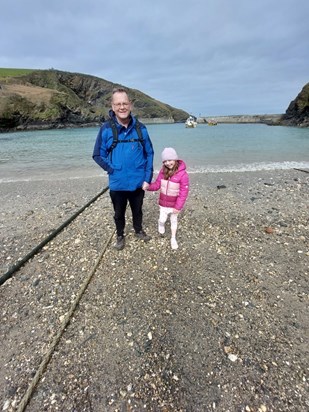 April 2022 on holiday in Cornwall with Grandad ❤️❤️